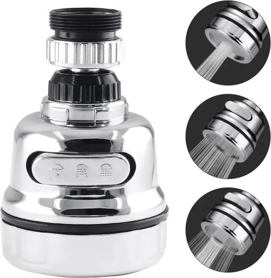 3 Mode Faucet Tap – Adjustable Kitchen Sink Water Saving Nozzle - Saadiq.pk