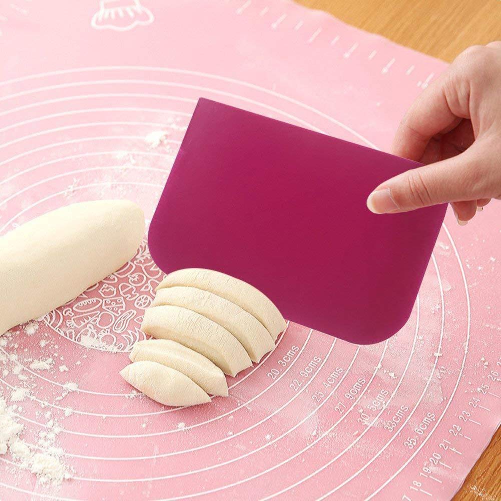 3 - Piece Dough & Cake Cutter Slicer Spatula Set – Baking Tools - Saadiq.pk