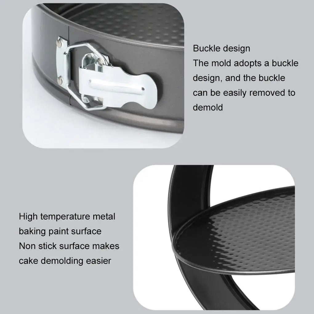 3 - Piece Round Cake Pan Set – Non - Stick Baking Pans for Layered & Tiered Cakes - Saadiq.pk