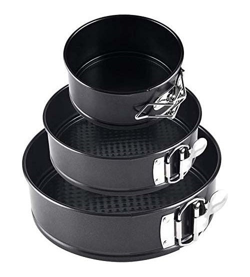 3 - Piece Round Cake Pan Set – Non - Stick Baking Pans for Layered & Tiered Cakes - Saadiq.pk