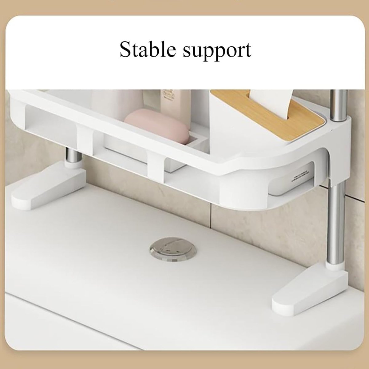 3 - Tier Multifunctional Toilet Shelf – Over - The - Toilet Bathroom Organizer - Saadiq.pk