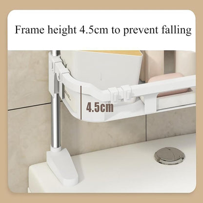 3 - Tier Multifunctional Toilet Shelf – Over - The - Toilet Bathroom Organizer - Saadiq.pk