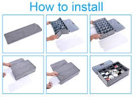 30 - Grid Storage Box – Organizer for Underwear, Socks & Small Items - Saadiq.pk