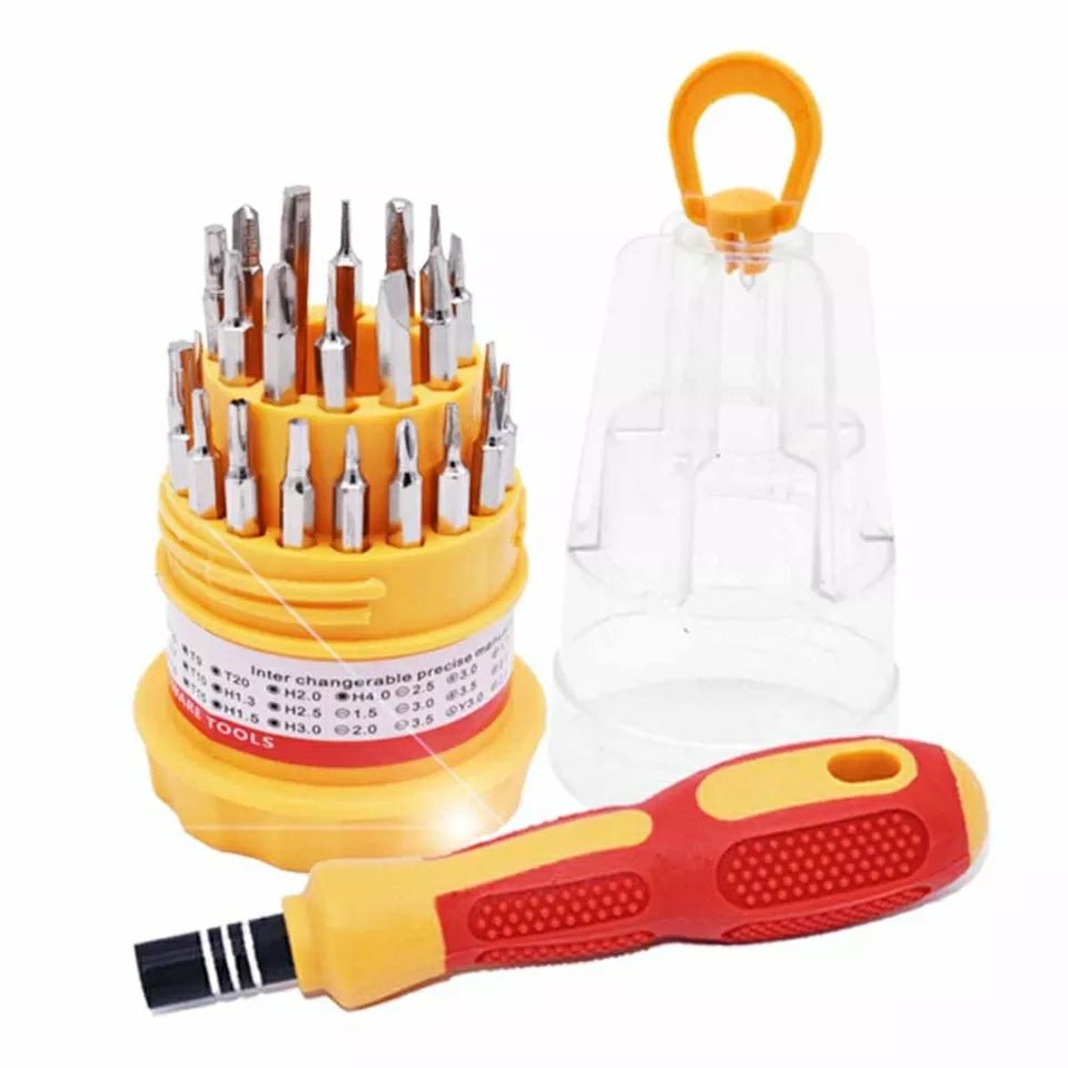 31 in 1 Electronic Precise Manual Screw Driver Tools Set - Saadiq.pk