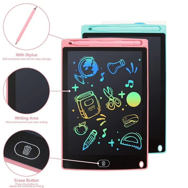 LCD Writing Tablet for Kids – Colorful Drawing Board 10-inch