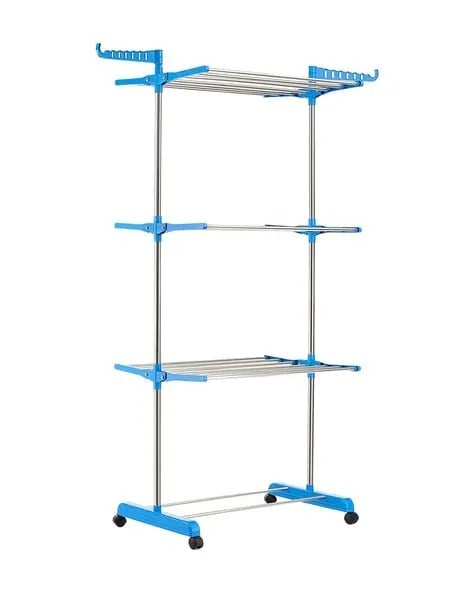 Multi-Functional 3 Layer Foldable Cloth Drying Rack (Size:(1680 X 550 X 1200mm ))