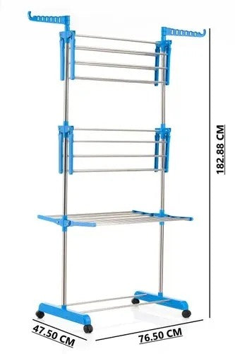 Foldable multi-layer garment drying rack - Saadiq.pk