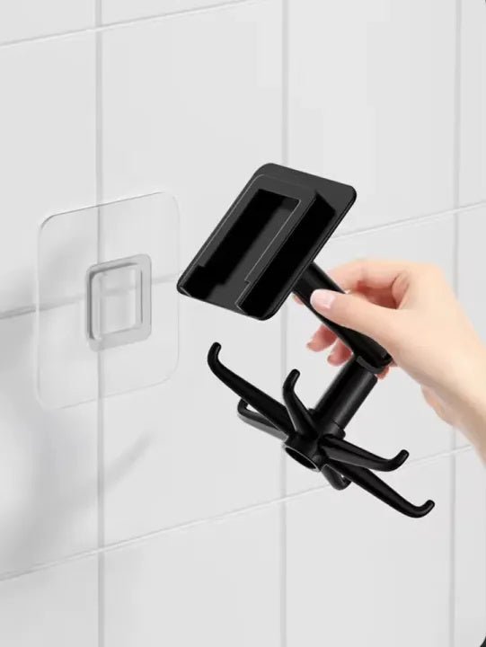 360 Degree Rotating Kitchen Hook Rack – No Drill Six Claw Wall Mounted Hanger - Saadiq.pk