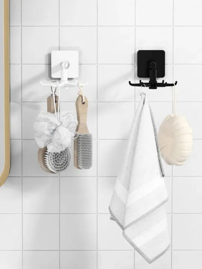 360 Degree Rotating Kitchen Hook Rack – No Drill Six Claw Wall Mounted Hanger - Saadiq.pk