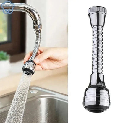 360° Flexible Faucet Nozzle – Dual Spray Kitchen & Bathroom Tap Extender - Saadiq.pk