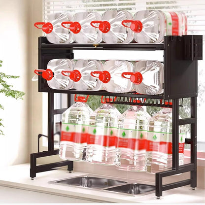 Over The Sink Cabinet Rack – Multi-Functional Kitchen Storage Organizer