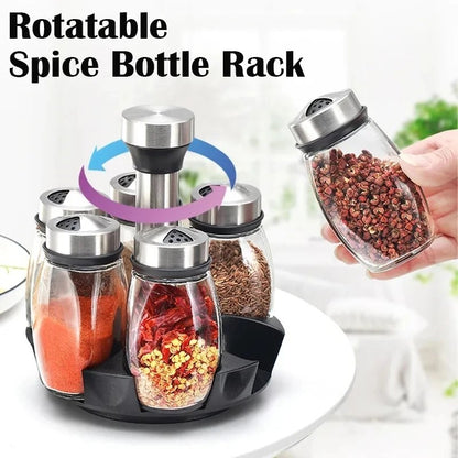 360° Rotating Spice Jar Set