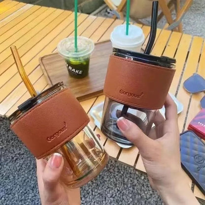 Ceative Coffee Mug With Straw