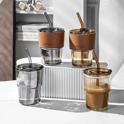 Ceative Coffee Mug With Straw