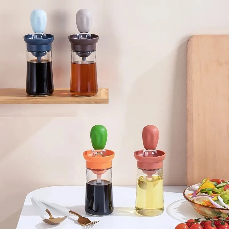 Squeeze Oil Brush Bottle