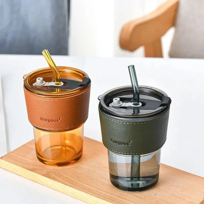 Ceative Coffee Mug With Straw