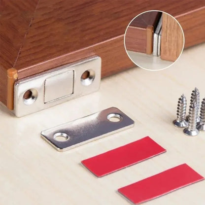 Pair of Self-Adhesive Magnetic Door Closers – Strong Cabinet & Door Catch