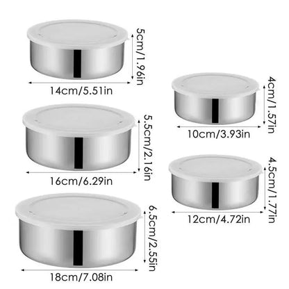 Stainless Steel Bowl (Pack of 5)