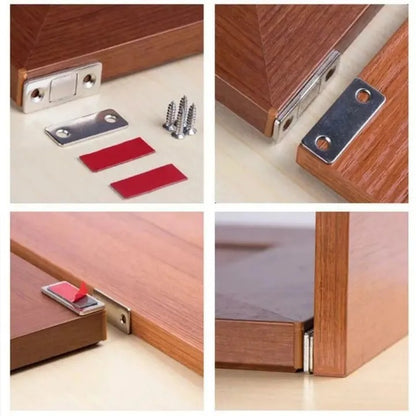 Pair of Self-Adhesive Magnetic Door Closers – Strong Cabinet & Door Catch