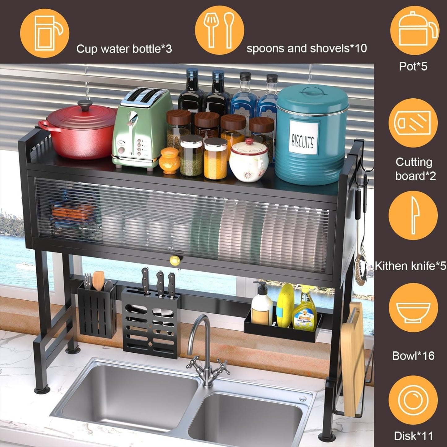 Over The Sink Cabinet Rack