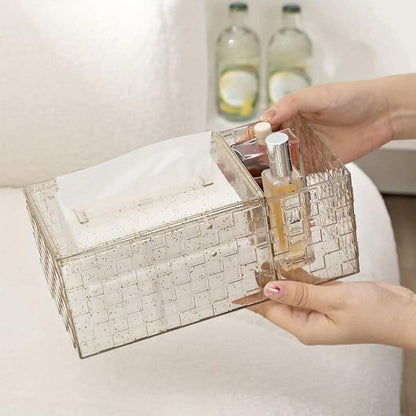 Luxury Acrylic Tissue Box With Holder