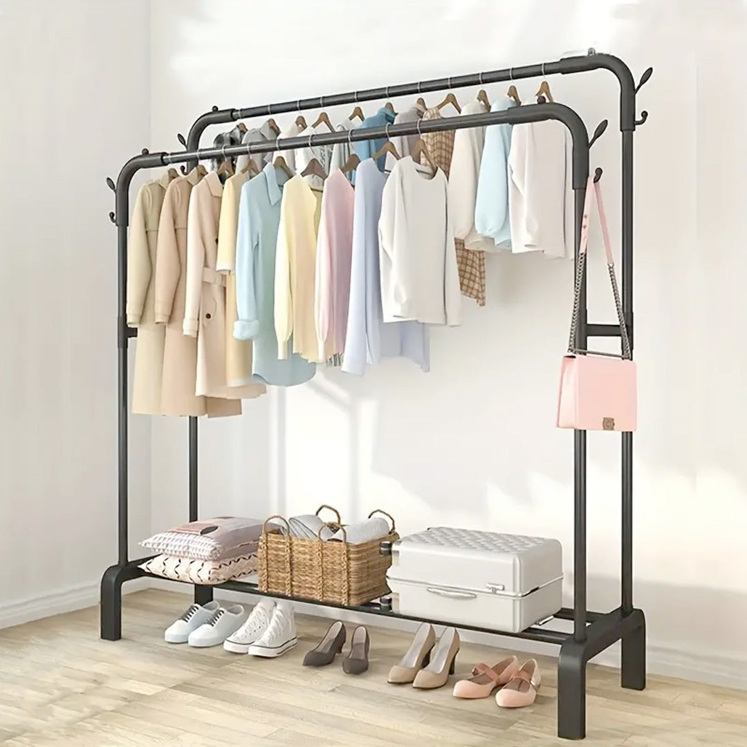 Double Pole Metal Cloth Stand By Matrix