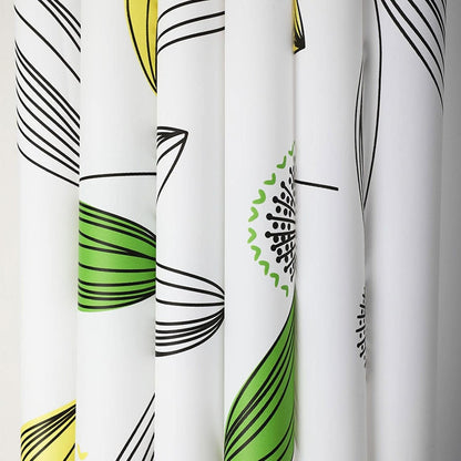 Leaf Shower Curtain – Waterproof Fabric, Nature-Inspired Bathroom Decor