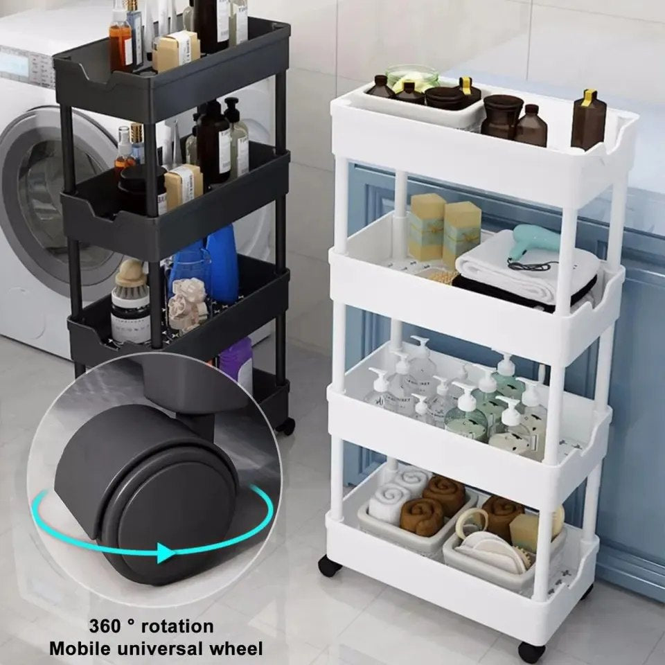 Space Saving 4 Tier Trolly