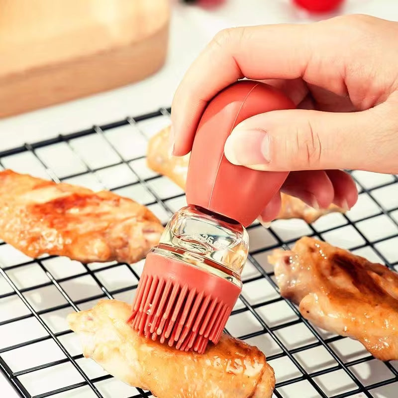 Multi-Functional Oil Dispenser Bottle with Silicone Brush