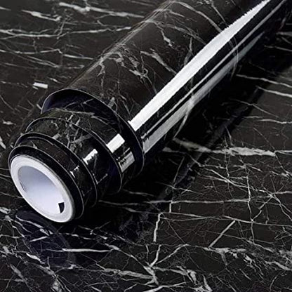 Self-Adhesive Marble Sheet – Oil & Heat Resistant Kitchen Wallpaper