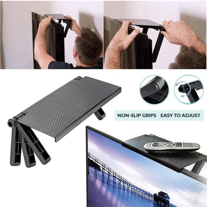 Stable Storage Rack Wall Mounted Tv Shelf with Strong Load