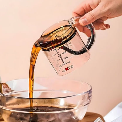 4 - in - 1 Acrylic Measuring Cup – Multi - Function Kitchen Essential - Saadiq.pk