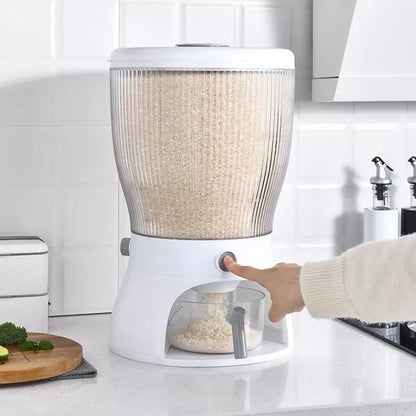 4 Part Rotating Cereal Dispenser | Multi‑Grain Kitchen Storage Organizer - Saadiq.pk