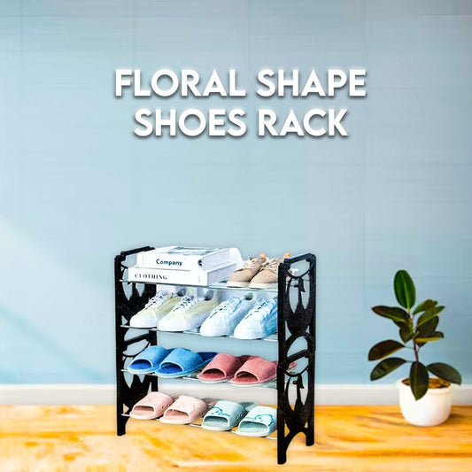 4 - Tier Shoe Organizer – Space - Saving Shoe Rack for Home Storage - Saadiq.pk