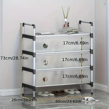Dustproof Multilayer Shoe Rack – Space-Saving Shoe Organizer Cabinet