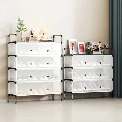 Dustproof Multilayer Shoe Rack – Space-Saving Shoe Organizer Cabinet