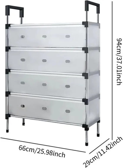 Dustproof Multilayer Shoe Rack – Space-Saving Shoe Organizer Cabinet