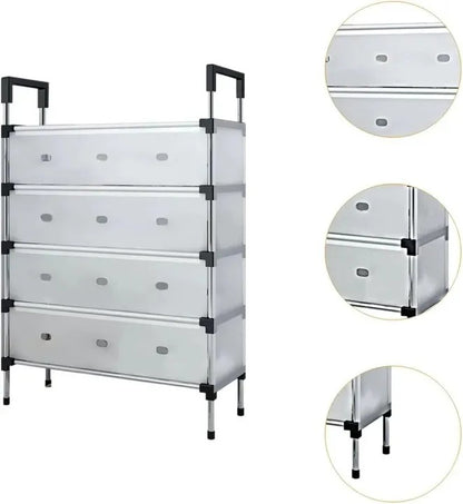 Dustproof Multilayer Shoe Rack – Space-Saving Shoe Organizer Cabinet