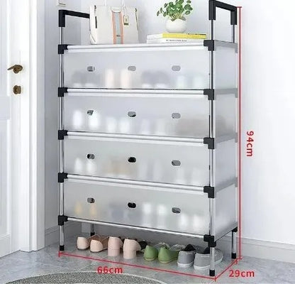 Dustproof Multilayer Shoe Rack – Space-Saving Shoe Organizer Cabinet