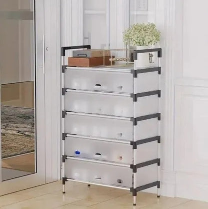 Dustproof Multilayer Shoe Rack – Space-Saving Shoe Organizer Cabinet