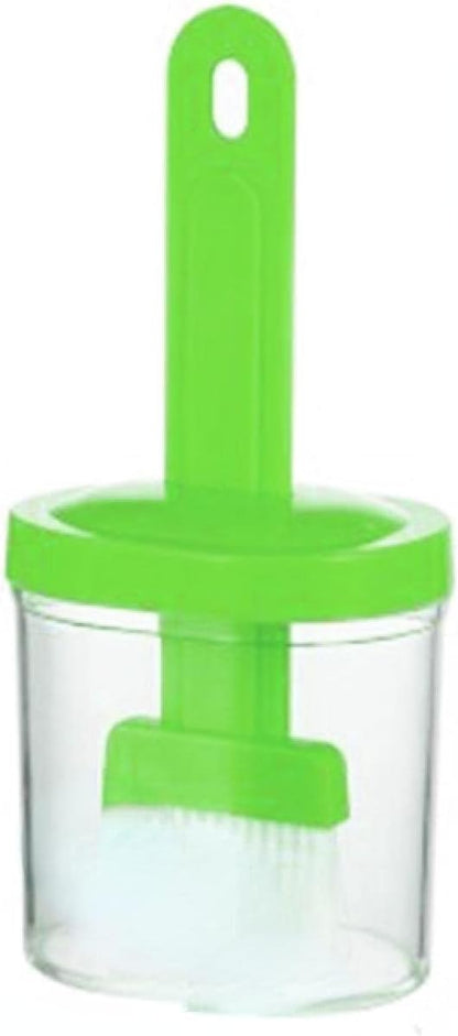 Oil Brush Jar – Silicone BBQ & Baking Brush with Jar