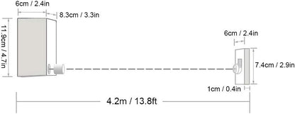 Japanese Clothesline with 4.2m Adjustable Stainless Steel Rope