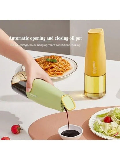 450ml Auto Flip Oil Dispenser Bottle – Leak - Proof Kitchen Container - Saadiq.pk