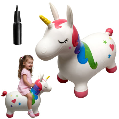 Happy Hopper Inflatable Jumping Toy for Kids – Animal Bouncing Ride-On