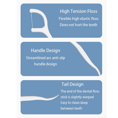 50-Piece Interdental Brush Floss Set – Dental Care for Healthy Teeth & Gums