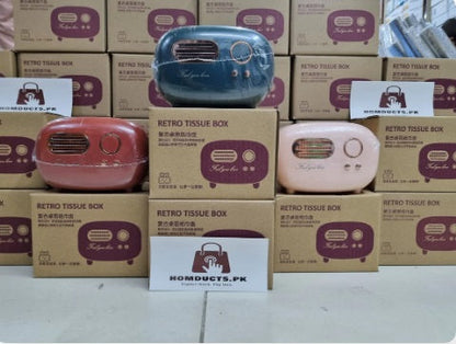 Radio design napkin tissue box - Saadiq.pk