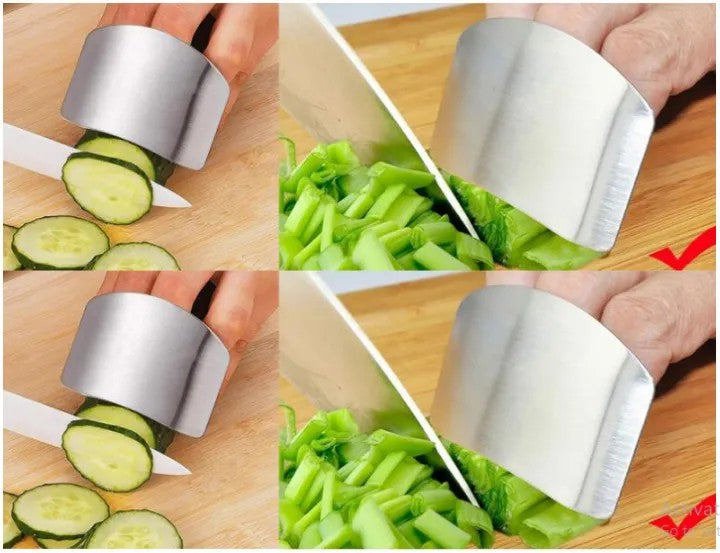Portable Finger Guard Stainless Steel Finger Guard Safe Vegetable Cutter