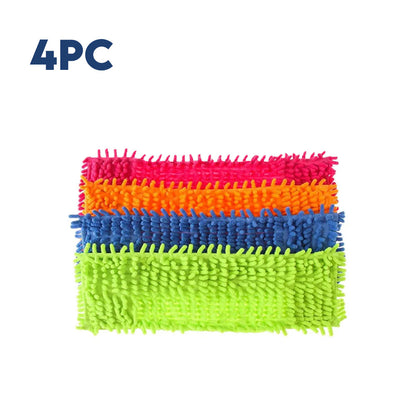 Microfiber Flat Mop Heads – Reusable, Streak-Free Floor Cleaning Pads