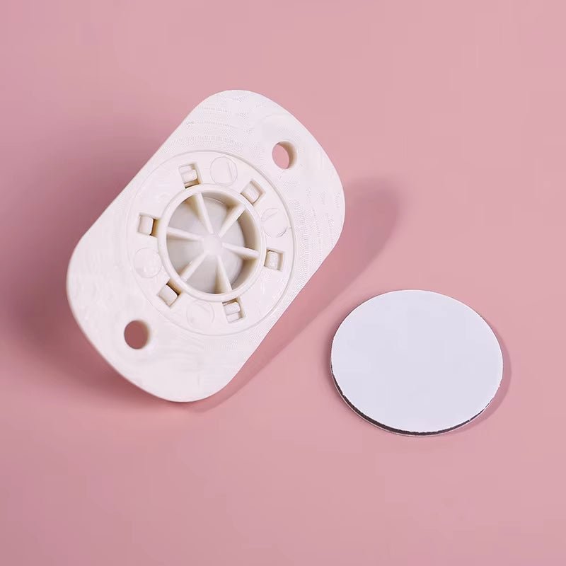 4pcs Pulley Self - Adhesive Wheels – Easy Move Furniture & Storage Roller Set - Saadiq.pk