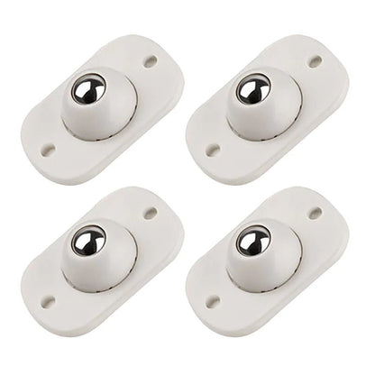 4pcs Pulley Self - Adhesive Wheels – Easy Move Furniture & Storage Roller Set - Saadiq.pk